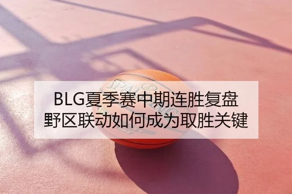 BLG夏季赛中期连胜复盘 野区联动如何成为取胜关键
